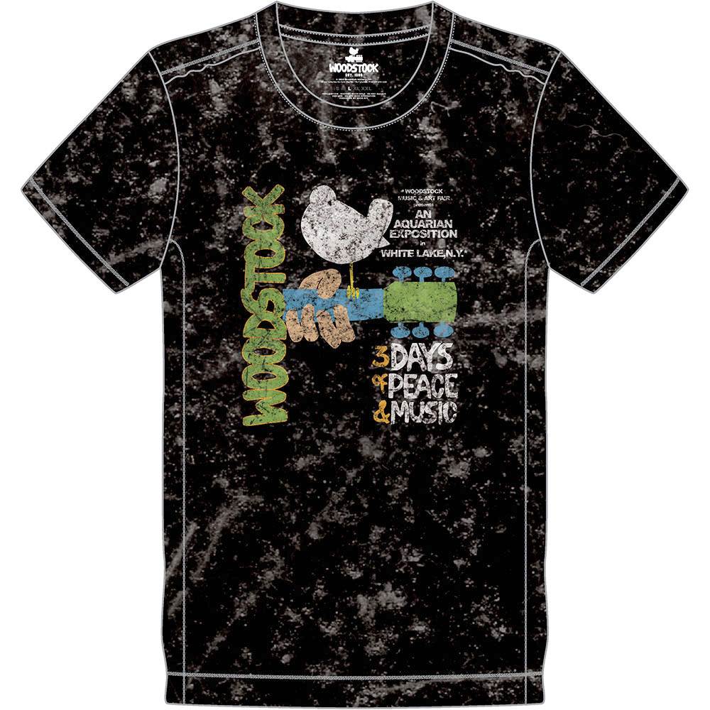 Woodstock - Poster Tshirt Homme - Noir
